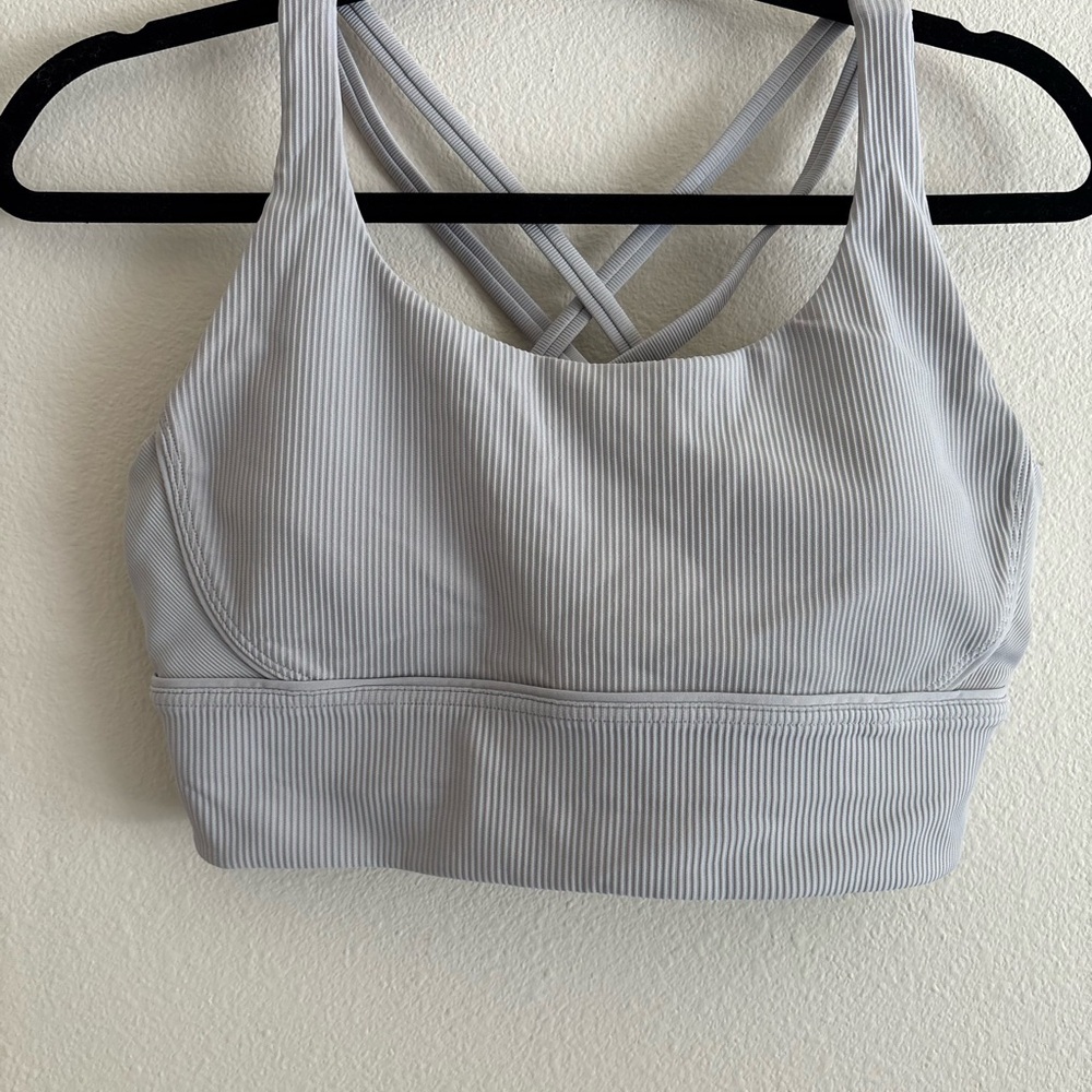 lululemon athletica Light Gray Sports Bra